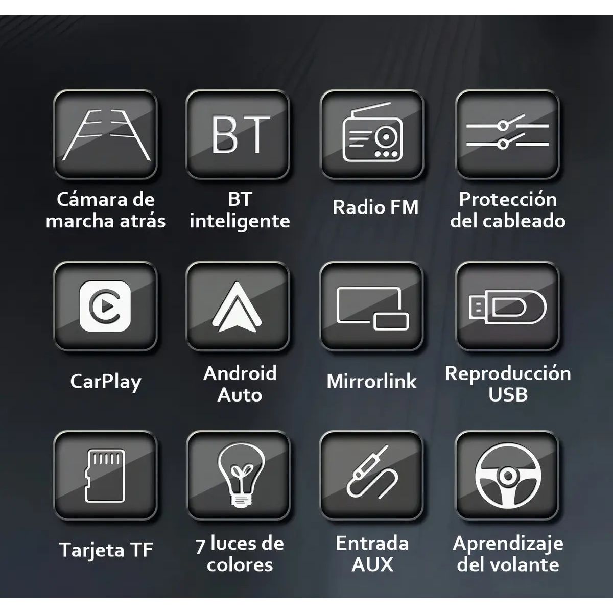 GENERICO - Radio Para Auto Con Pantalla Bluetooth Carplay Mp5 Usb Labg