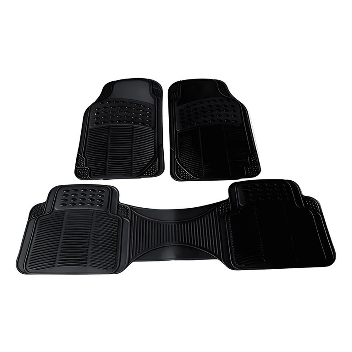 GENERICO - Alfombra Piso De Goma Auto Universal 3 Piezas Camello