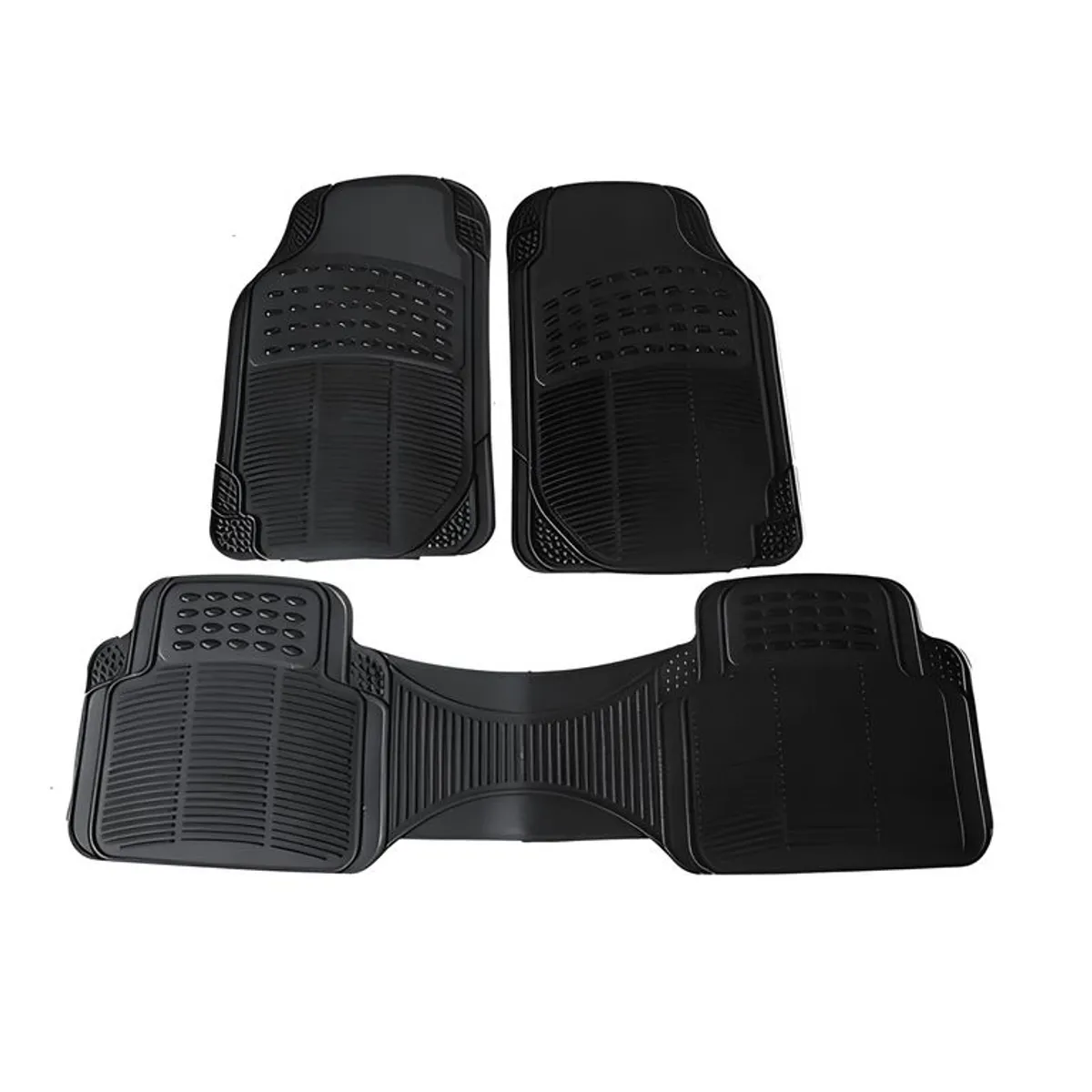 GENERICO - Alfombra Piso De Goma Auto Universal 3 Piezas Camello 761