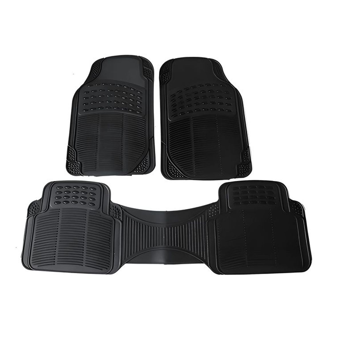 GENERICO - Alfombra Piso De Goma Auto Universal 3 Piezas Camello 761