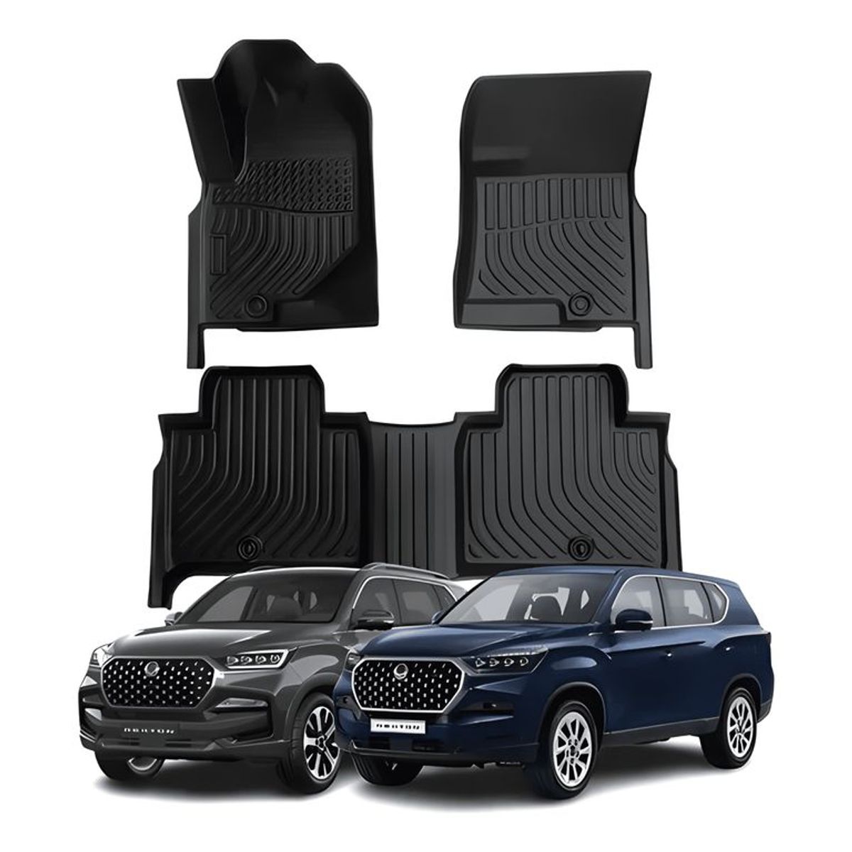 GENERICO - Cubre Pisos Calce Perfecto Ssangyong Rexton - 3 Piezas