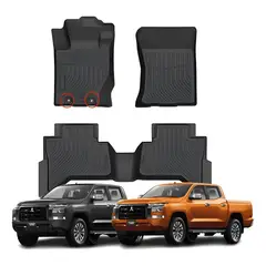 GENERICO - Cubre Pisos Calce Perfecto Mitsubishi l200 2025+ - 3 Piezas