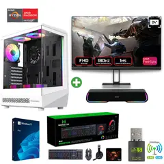 AMD CORP - Pc Gamer Ryzen 7 5700X - 16GB - RX 9060XT - 1TB (Parlante + Monitor 24") COC-W
