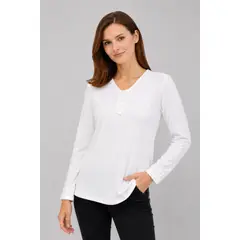 MAGENTA WOMAN - Polera 01 Lanilla Trenzada Blanca