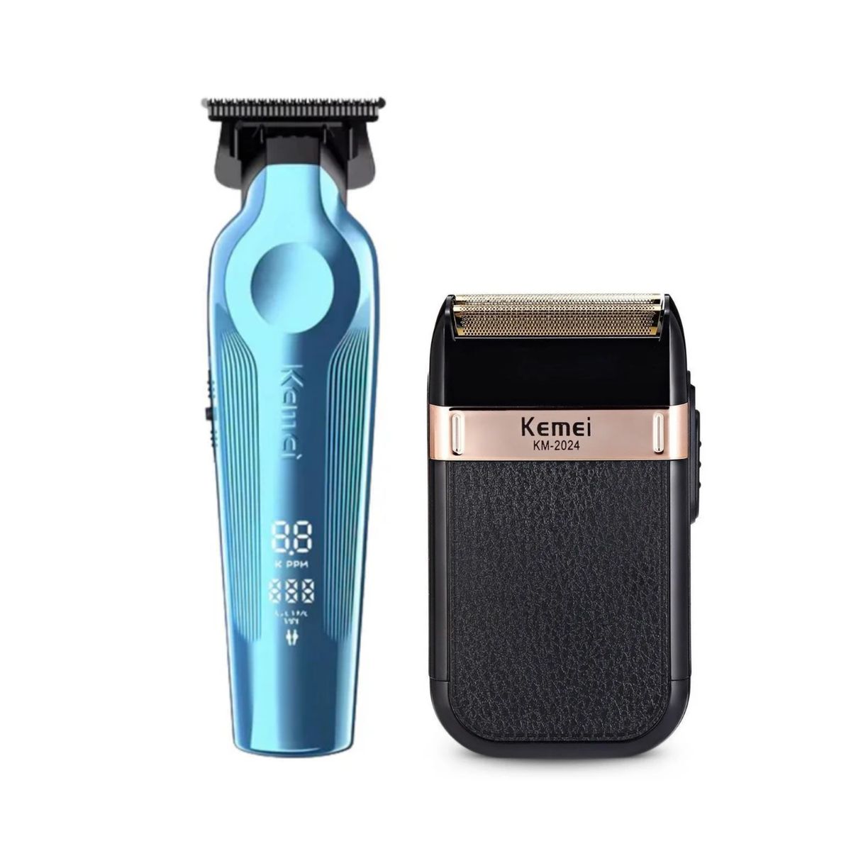 KEMEI - Combo Patillera Trimmer Kemei 264 + Shever Kemei 2024