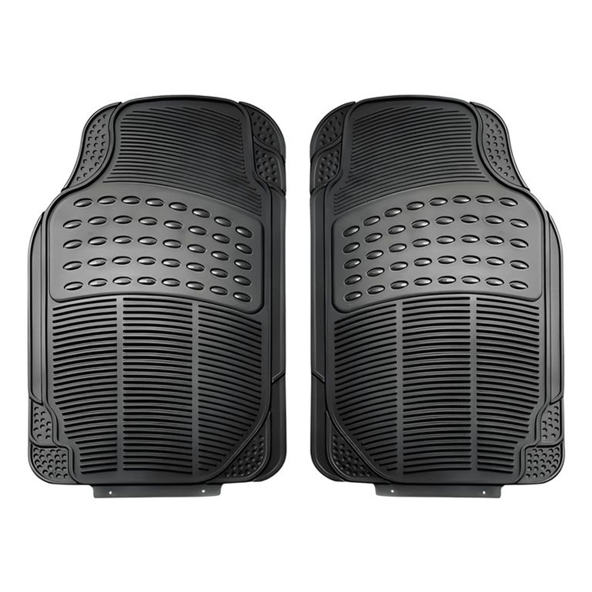 GENERICO - Alfombra Piso De Goma Auto Universal 4 Piezas Doble Camello