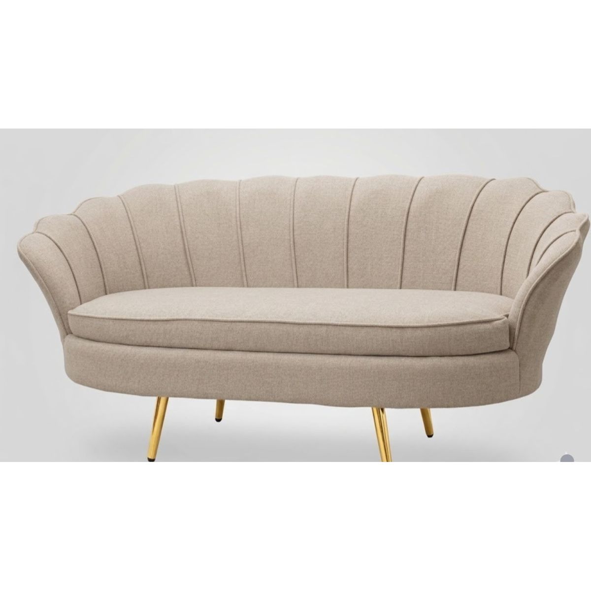 CORI CORI - Sofa Flor 3 Cuerpos Base Gold