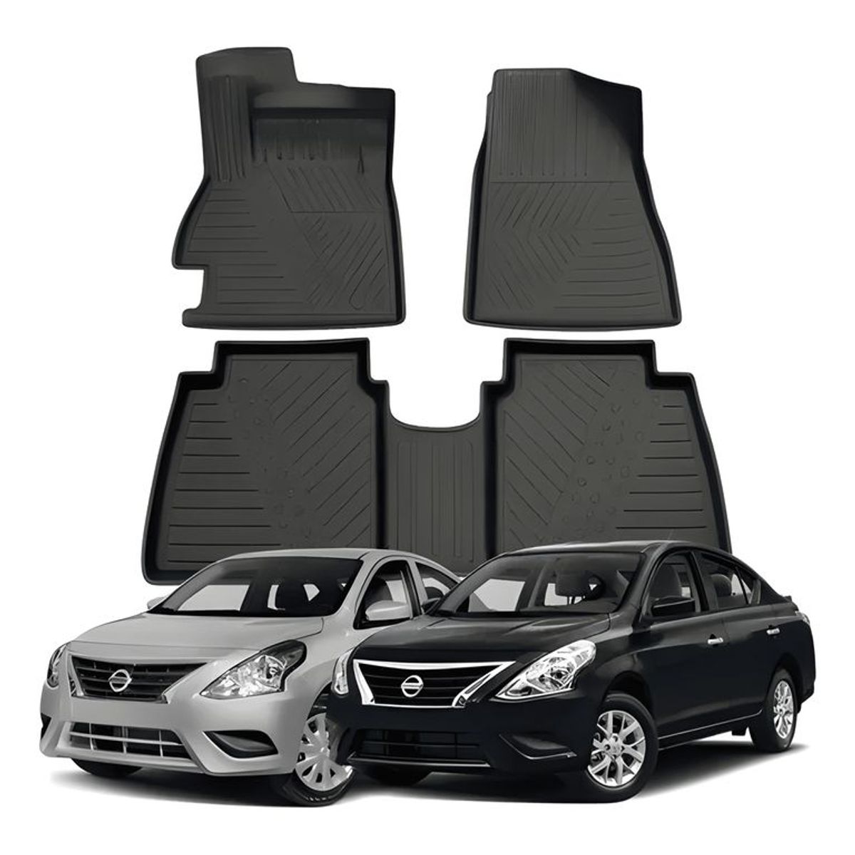 GENERICO - Set De Pisos Calce Perfecto Nissan Versa 2015 a 2019