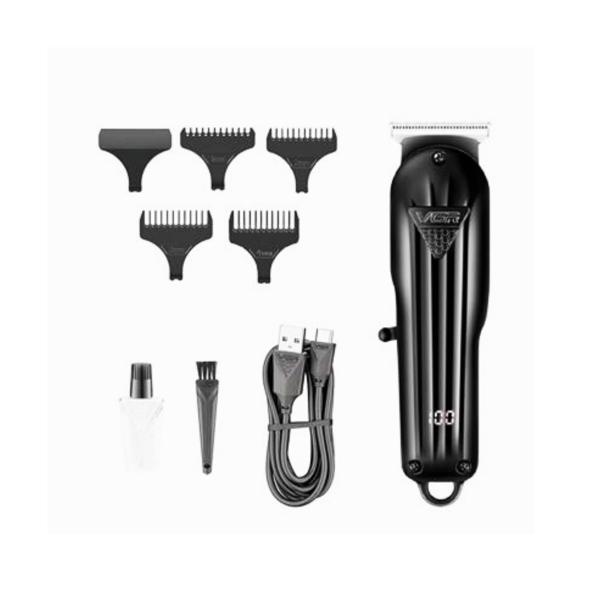 VGR - Máquina Cortapelo VGR V-282 Recargable Profesional Inalámbrica Negro