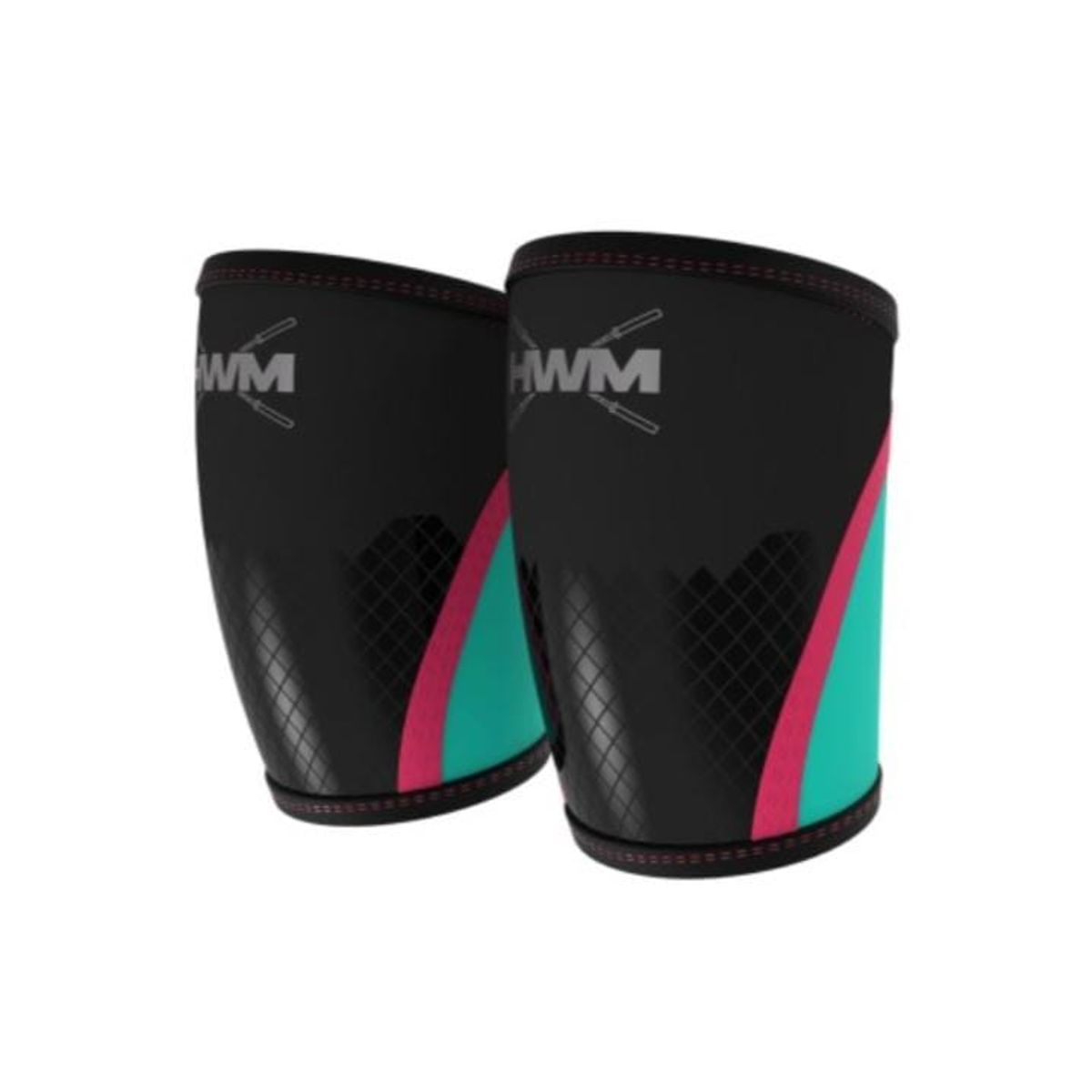 HWM - Rodilleras de Neopreno XBarbell 5mm FullColor Talla M  HWM