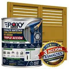EPOXY - ESMALTE SINTETICO - CONVERTIDOR OXIDO - 1-16 GALÓN - AMARILLO CURRY