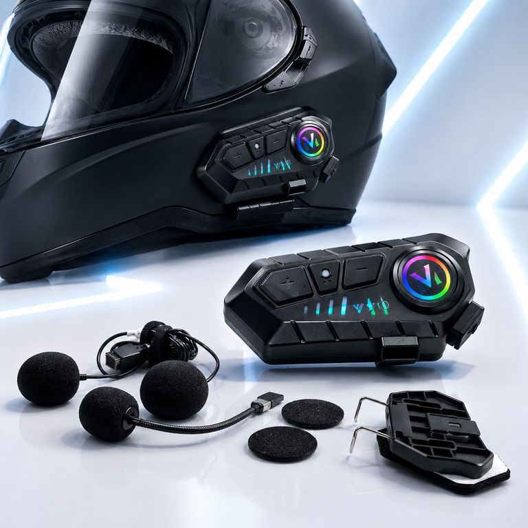 Intercomunicador V10 Bluetooth Para Casco Moto Manos Libres