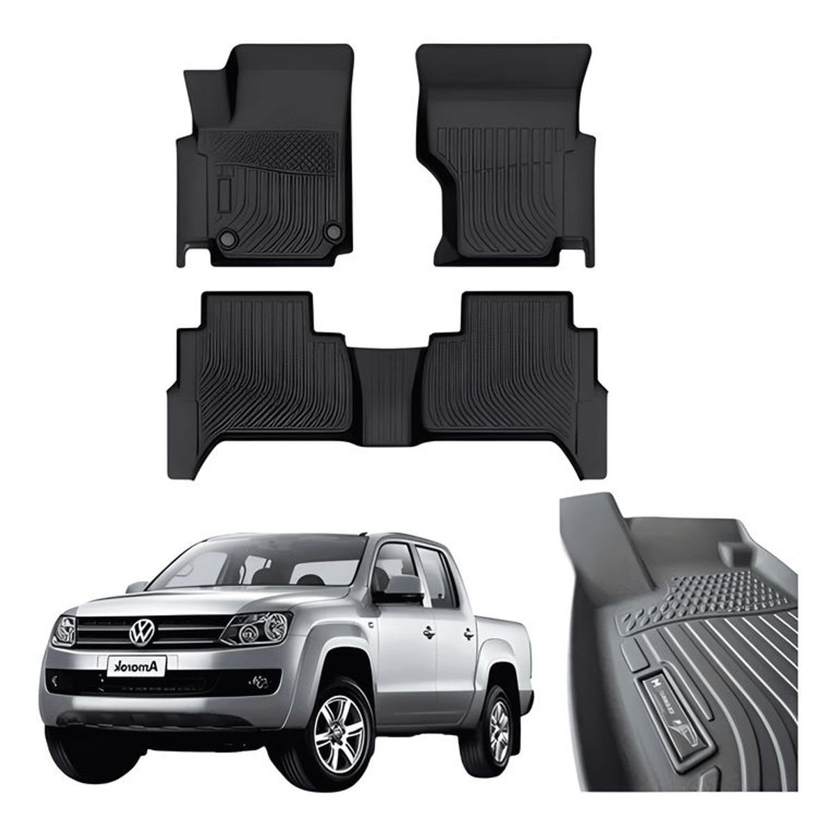 GENERICO - Piso Calce Perfecto Volkswagen Amarok Sn Portav 2010 - 2023