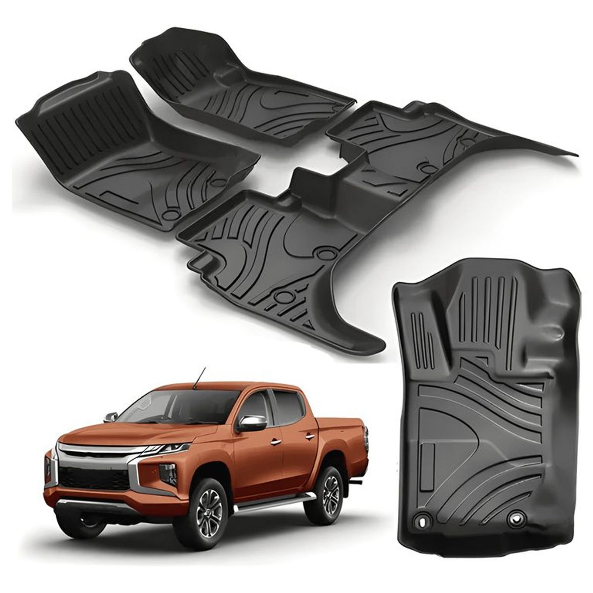 GENERICO - Pisos Calce Perfecto Para Mitsubishi L200triton2019 - 2023