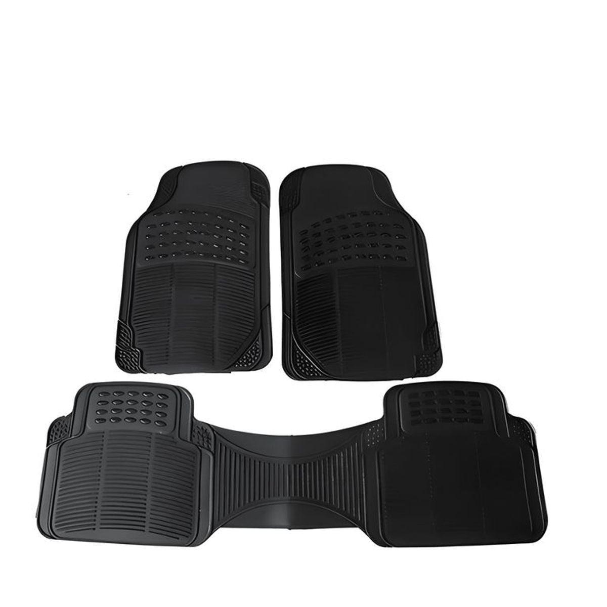 GENERICO - Alfombra Piso De Goma Auto Universal 3 Piezas Camello 366