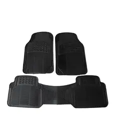 GENERICO - Alfombra Piso De Goma Auto Universal 3 Piezas Camello 366