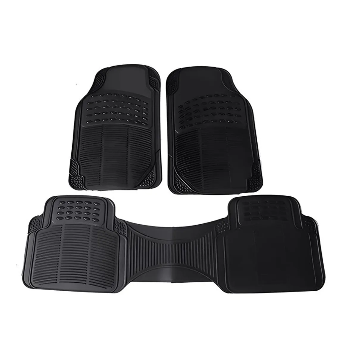GENERICO - Alfombra Piso De Goma Auto Universal 3 Piezas Camello 381