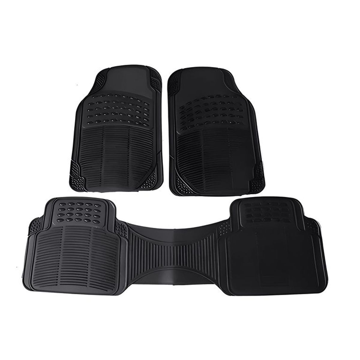 GENERICO - Alfombra Piso De Goma Auto Universal 3 Piezas Camello 381