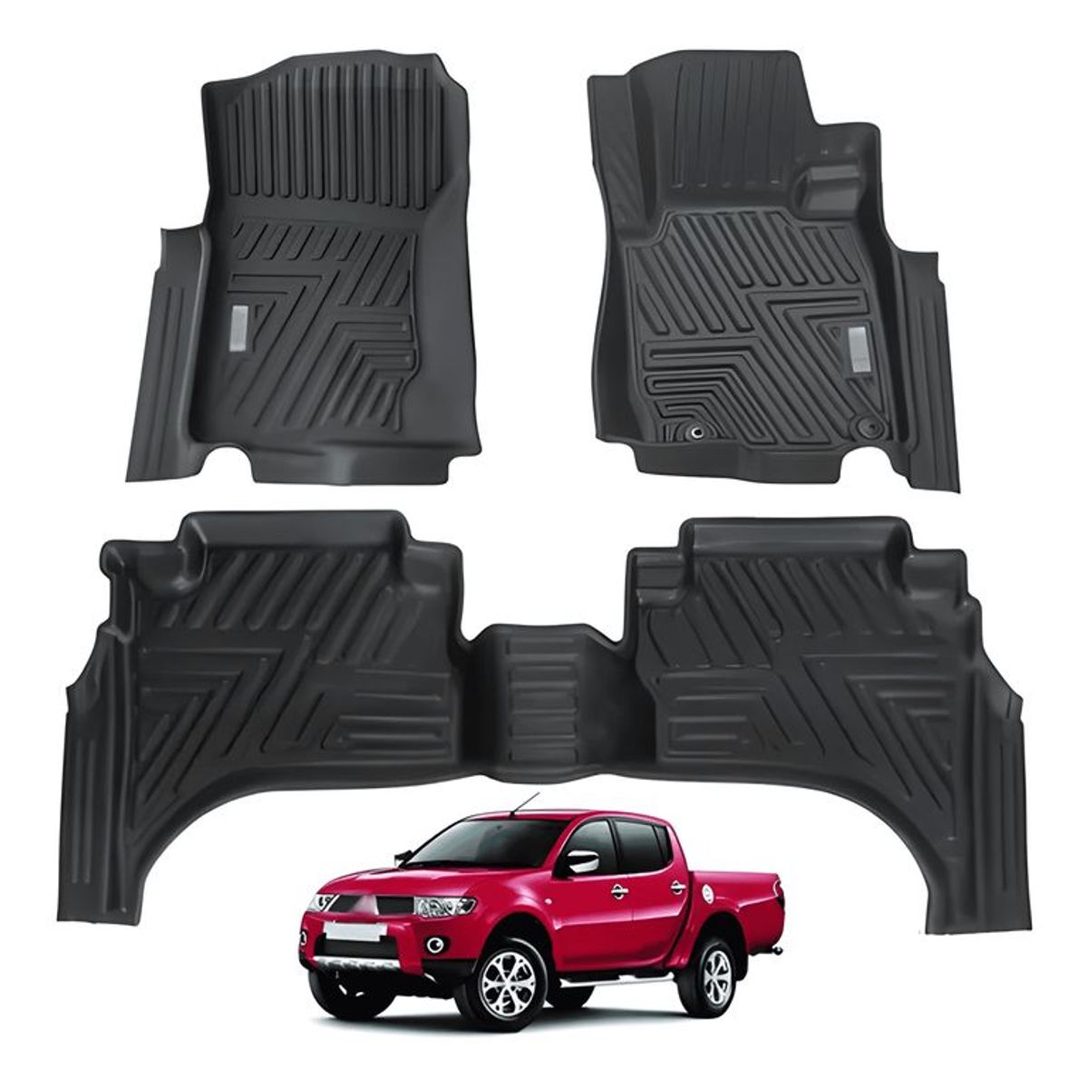 GENERICO - Pisos Calce Perfecto Para Mitsubishi l200 2019 Al 2023 384