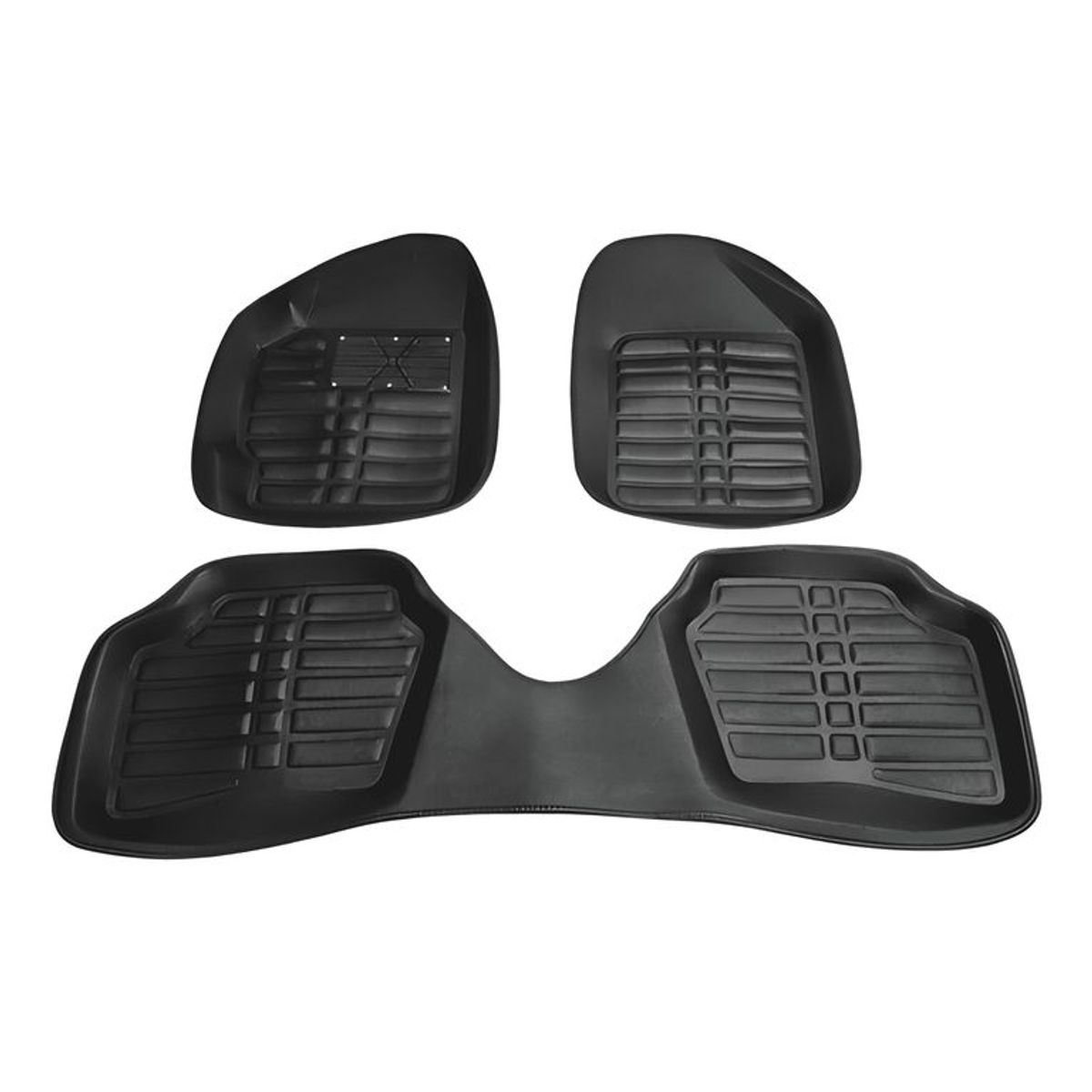 GENERICO - Alfombra Piso Tipo Bandeja Auto 3 Pieza Impermeable Camello