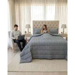 GENERICO - Plumón Moderno King Textura en Relieve