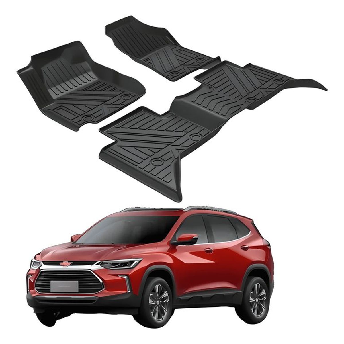 GENERICO - Kit Pisos rígidos Calce Perfecto Chevrolet Tracker 2021-2024