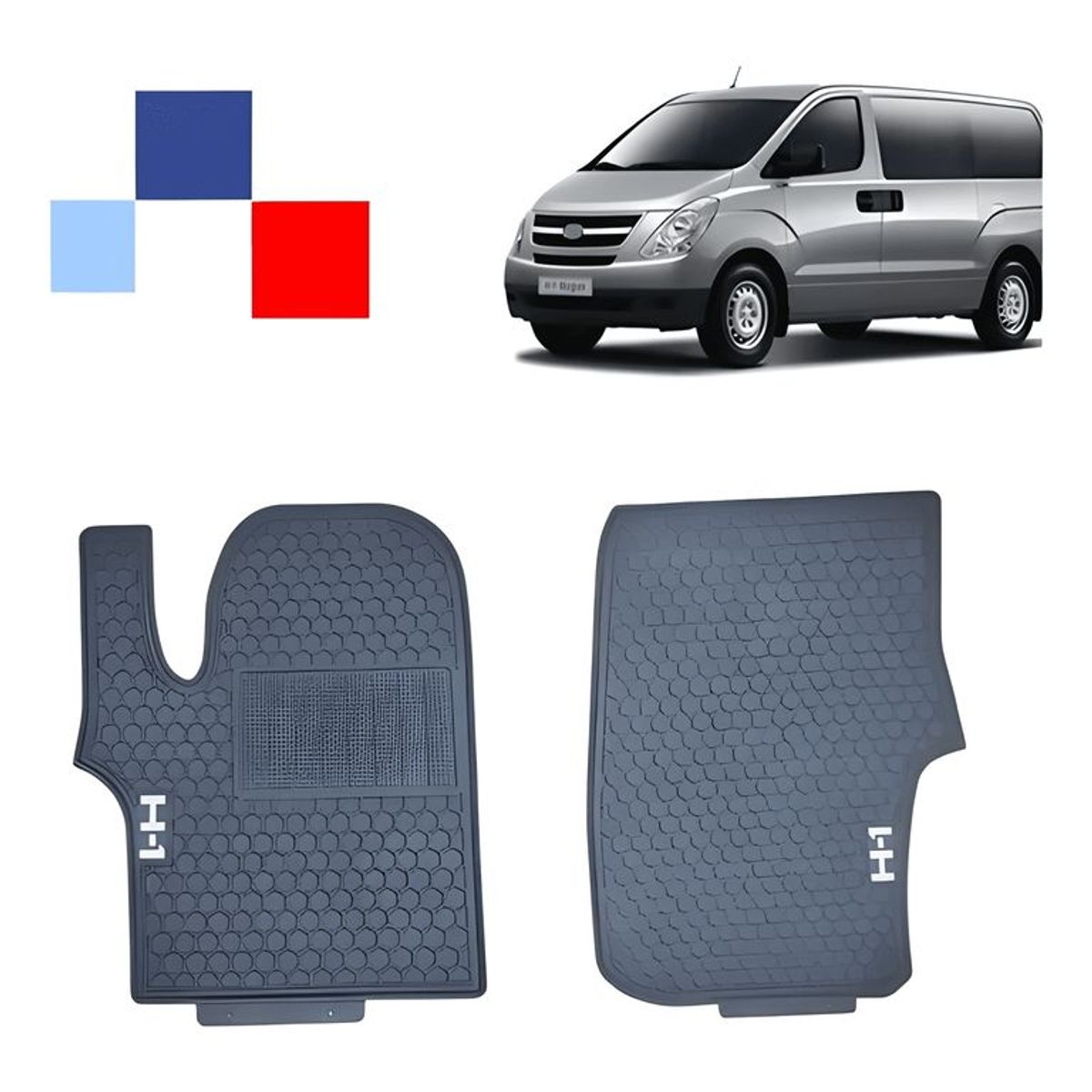 GENERICO - Piso De Goma Hyundai h1 Delanteros 2008-2020