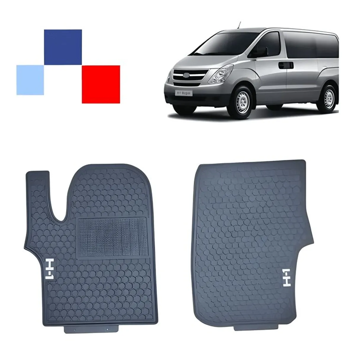 GENERICO - Piso De Goma Hyundai h1 Delanteros 2008-2020