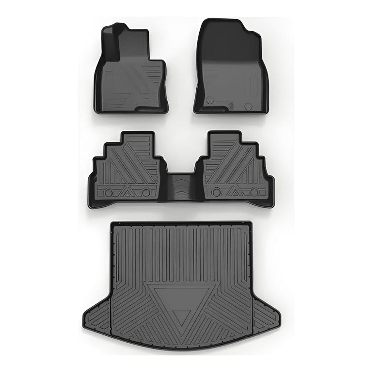 GENERICO - 4 Piezas Cubre Pisos Calce Perfecto Para Mazda Cx5 Negr 586