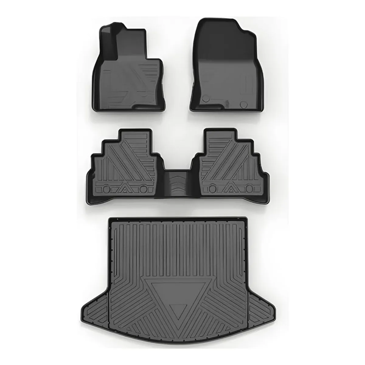 GENERICO - 4 Piezas Cubre Pisos Calce Perfecto Para Mazda Cx5 Negr 596