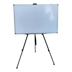 GENERICO - Pizarra Blanca Con Atril Metálico Plegable 90x60cm