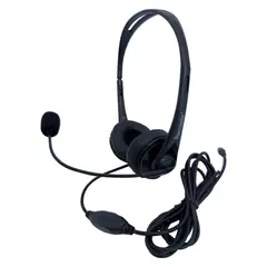 GENERICO - Auriculares Call-center Micrófono 3.5mm Negro BELUG