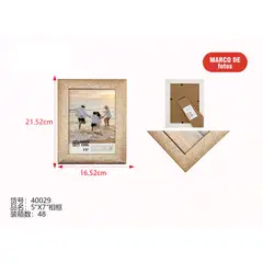GENERICO - Marco para fotos (BEIGE - 21.52CM*16.52CM) 40029