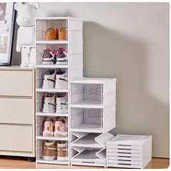 GENERICO - ORGANIZADOR DE ZAPATOS PREMIUM PLEGABLE DE 6 COMPARTIMENTOS EXTRA-RESISTENTE