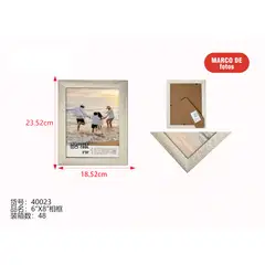 GENERICO - Marco para fotos (GRIS - 23.52CM*18.52CM) 40023
