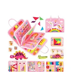 GENERICO - Juguete Sensorial Libro Montessori 3 en 1 Educativo Didáctico J4