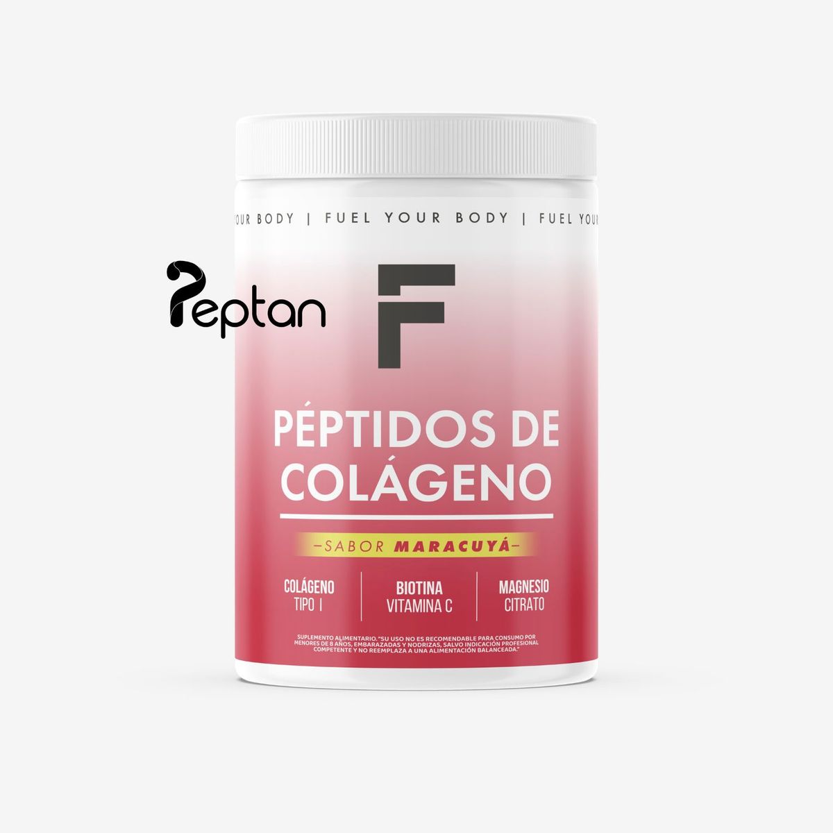 FUEL NUTRITION - Péptidos De Colágeno Hidrolizado Peptan® - Fuel Nutrition - Sabor Maracuyá - 30 porciones
