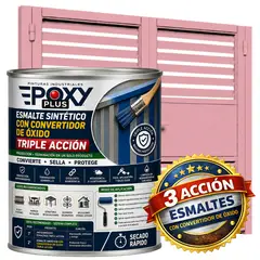 EPOXY - ESMALTE SINTETICO - CONVERTIDOR OXIDO - 1-16 GALÓN - ROJO CLARO
