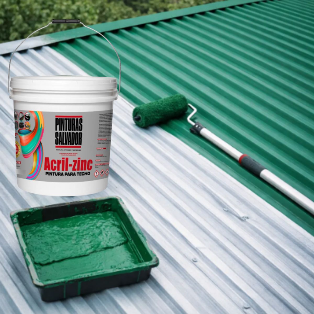 GENERICO - GALÓN ACRIL ZINC VERDE 4lts