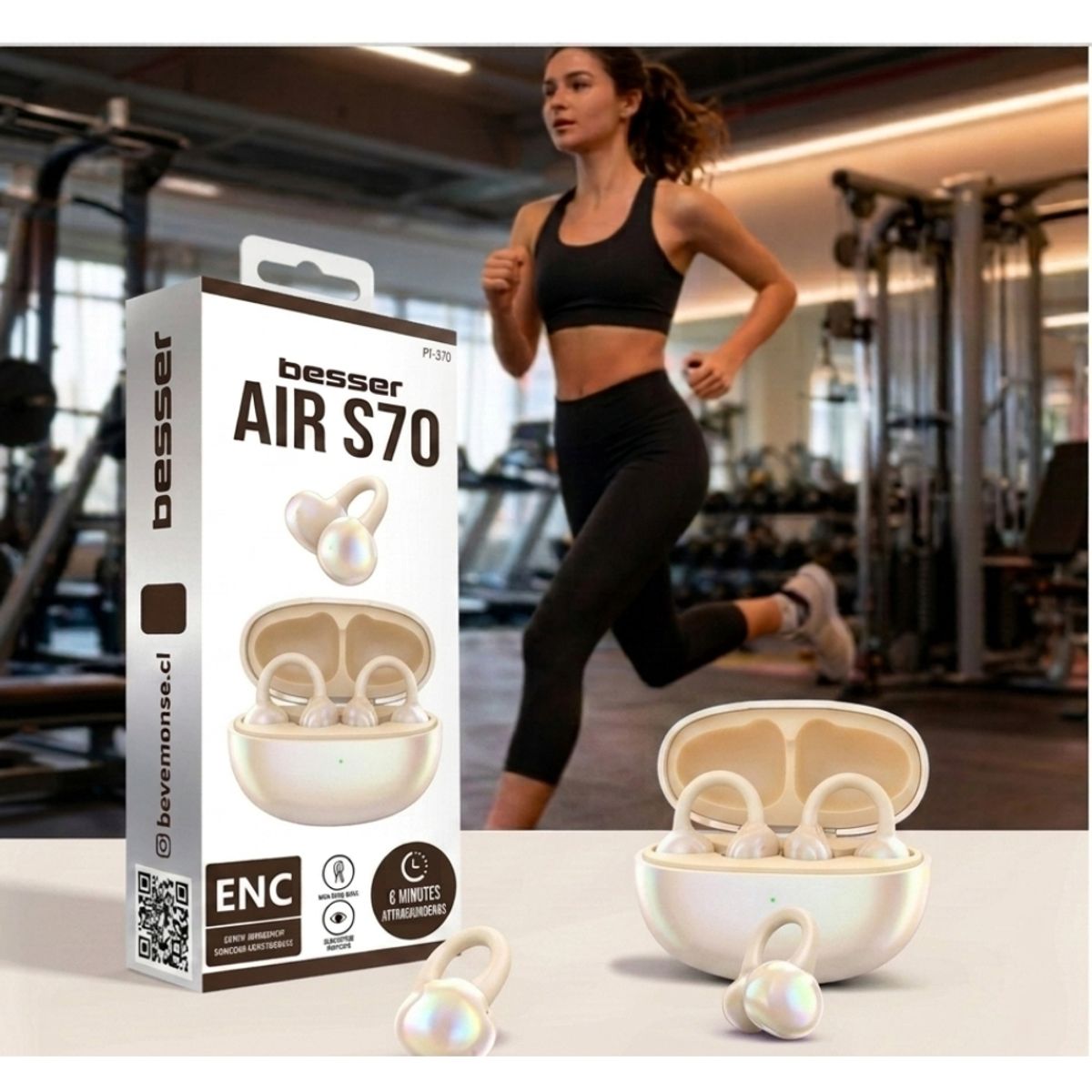 GENERICO - Audifonos Besser Airpod S70 Blanco