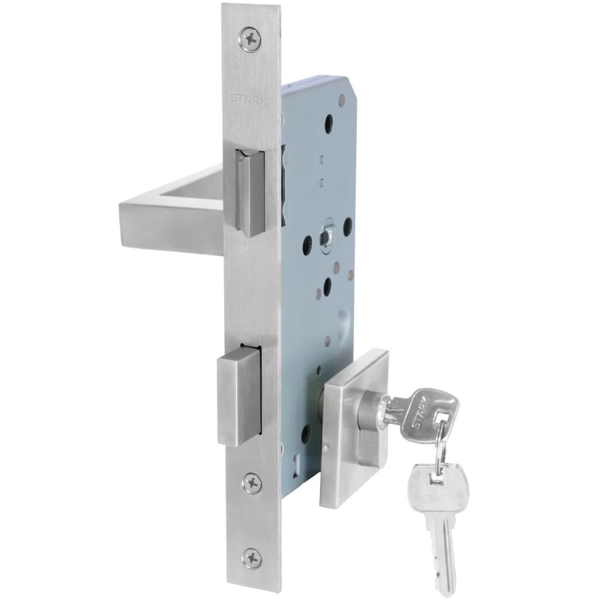 GENERICO - Cerradura de embutir puerta acc princ Cilin 2 lado Manilla int DERECHA MIKA AI Stärk Design