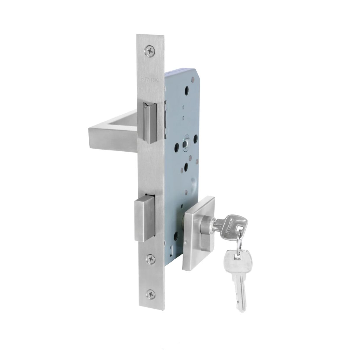 GENERICO - Cerradura de embutir puerta acc princ Cilin 2 lado Manilla int DERECHA MIKA AI Stärk Design