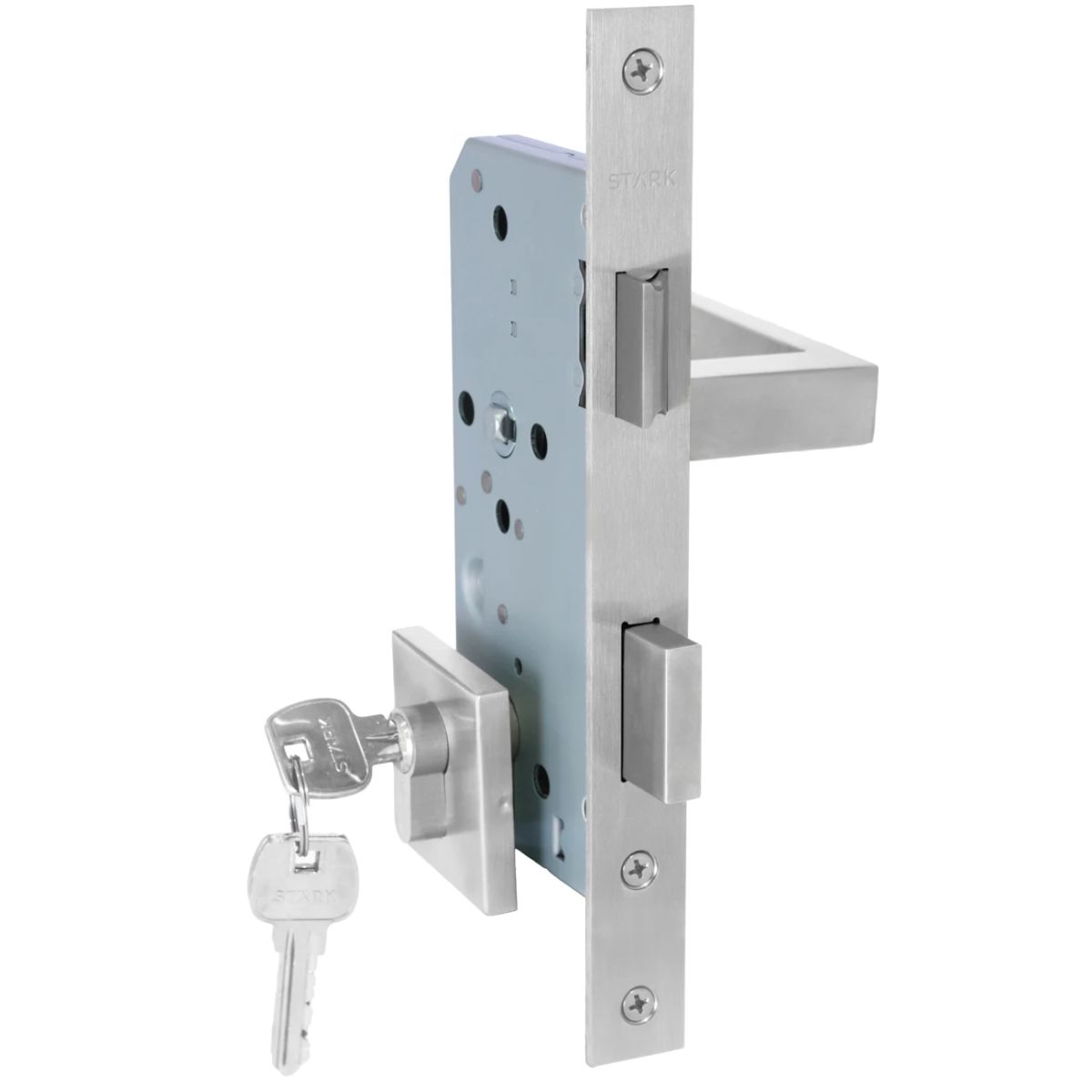 GENERICO - Cerradura de embutir Stärk Design puerta acces princ Cilin 2 lado int IZQ MIKA AI