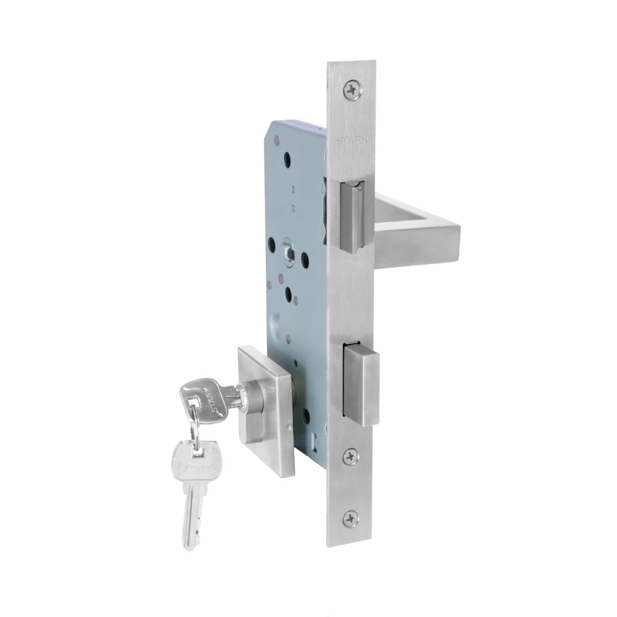 GENERICO - Cerradura de embutir Stärk Design puerta acces princ Cilin 2 lado int IZQ MIKA AI