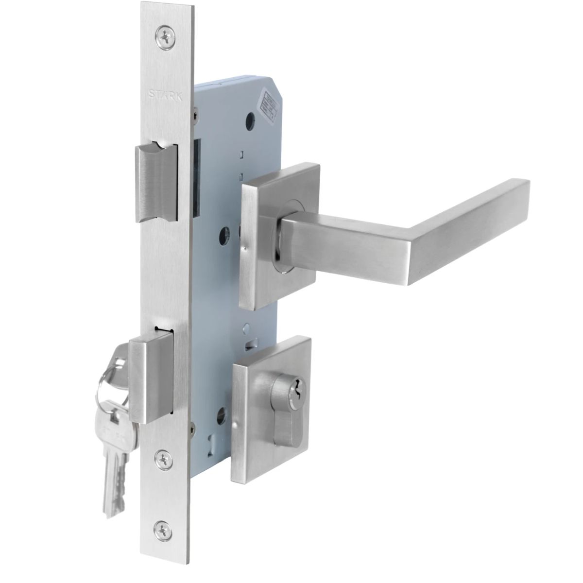 GENERICO - Cerradura de embutir Stärk Design puerta acces princ Cilin 2 lado int IZQ MIKA AI