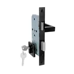 GENERICO - Cerradura de embutir Stärk Design puerta acc princ Cilindro 2 lado Manilla int IZQ MIKA BL
