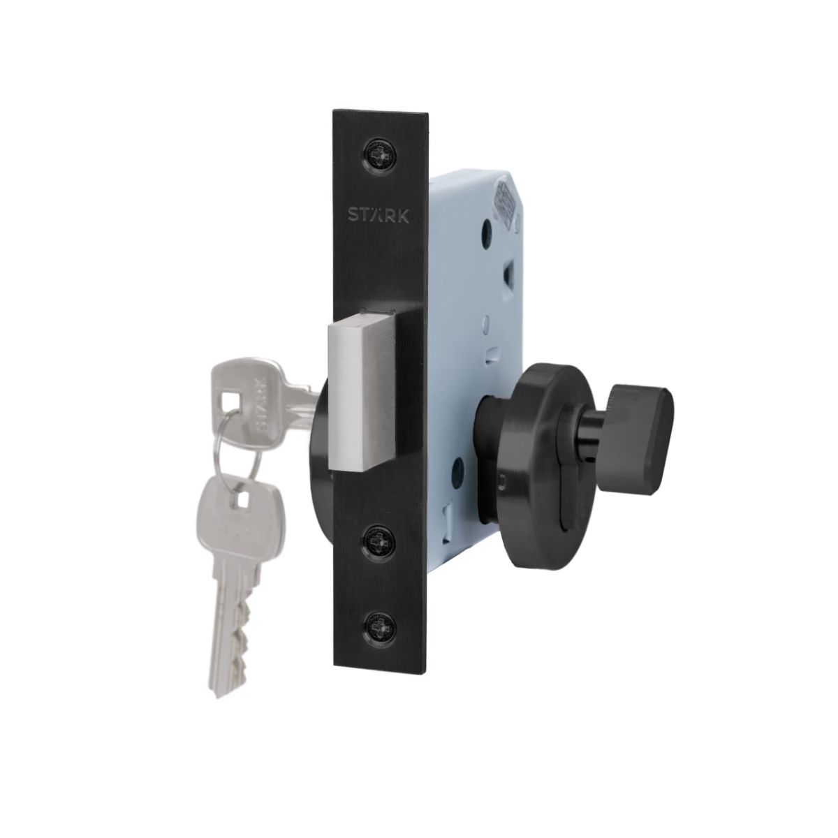 GENERICO - Cerradura de embutir de seguridad Stärk Design, cilindro exterior  seguro interior BL