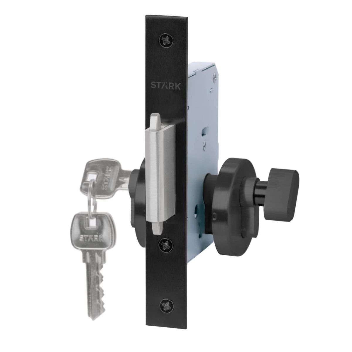 GENERICO - Cerradura de embutir seguridad Stärk Design puerta corredera cili ext y seg int BL