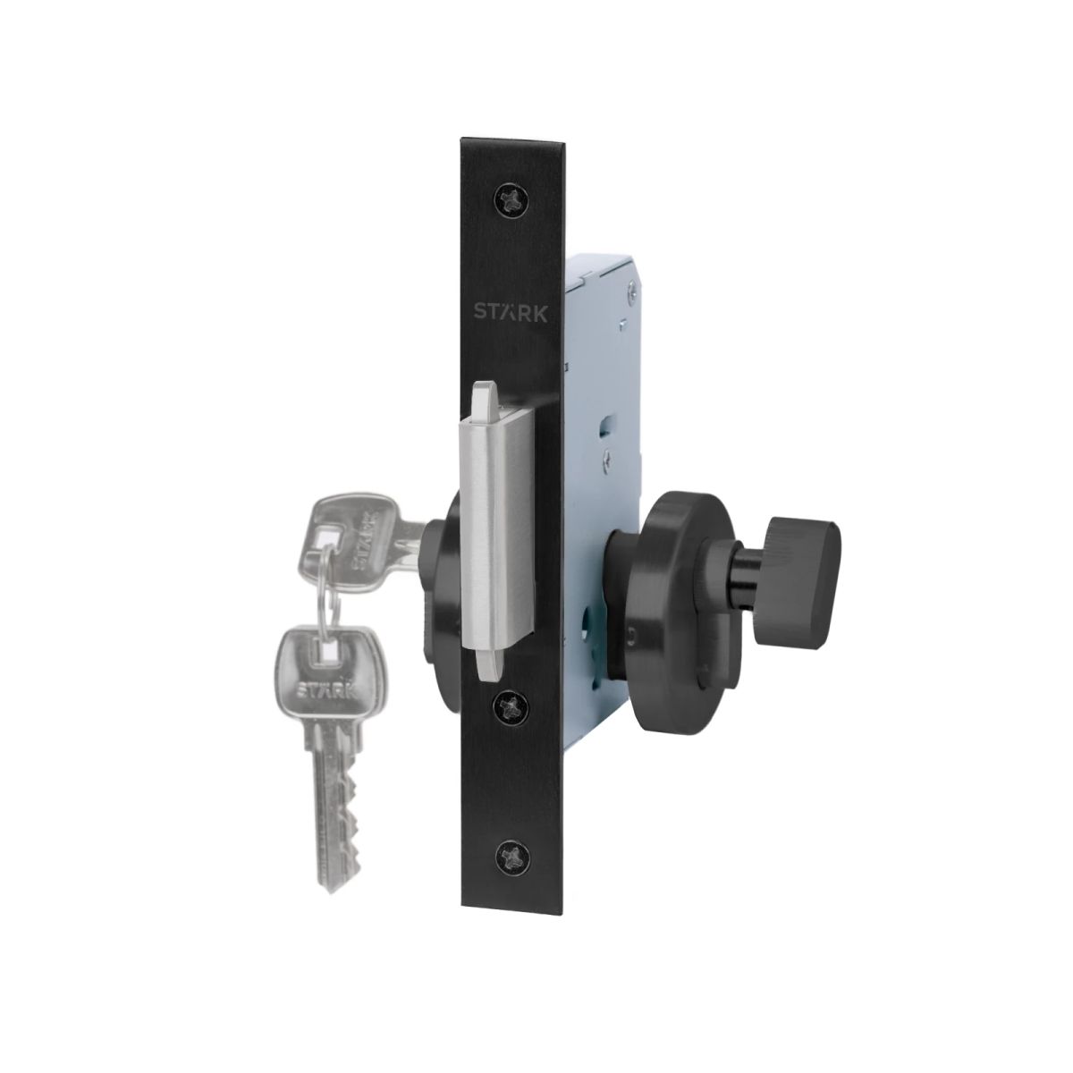 GENERICO - Cerradura de embutir seguridad Stärk Design puerta corredera cili ext y seg int BL