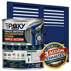 EPOXY - ESMALTE SINTETICO - CONVERTIDOR OXIDO - 1-16 GALÓN - AZUL ZAFIRO